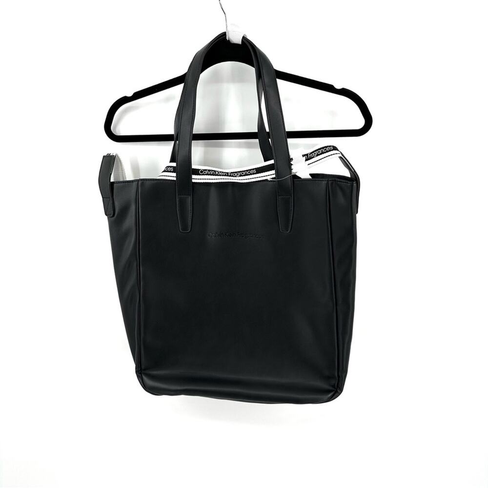 Calvin Klein Fragrances tote bag with crossbody strap